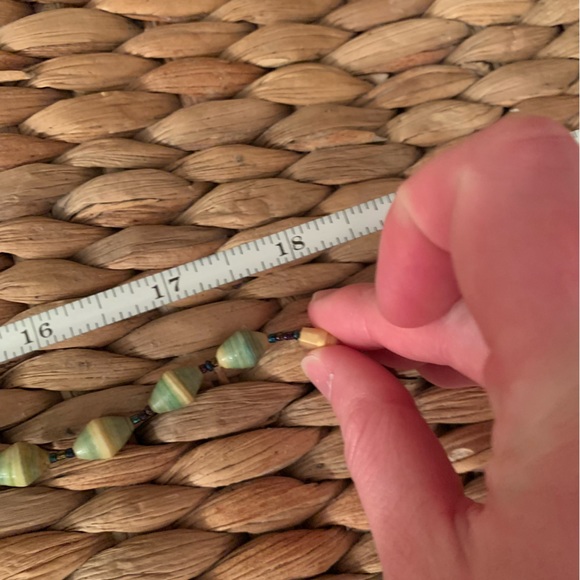 Rolled Paper Beaded Necklace with Screw Connector - Picture 6 of 6